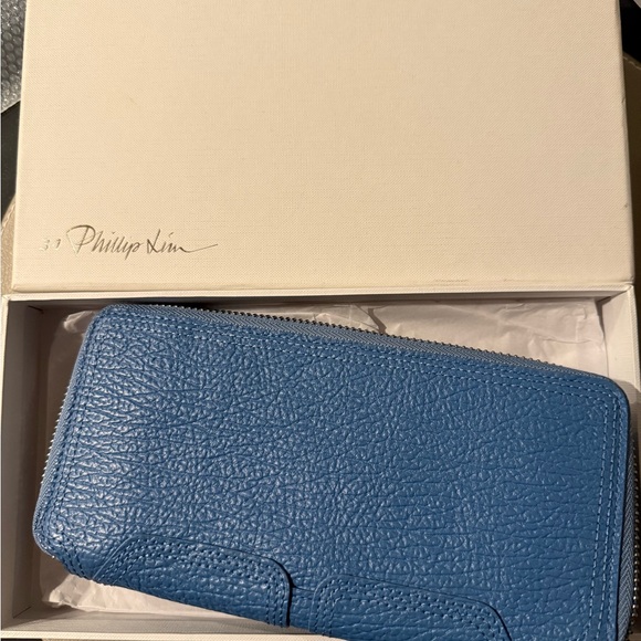 3.1 Phillip Lim Blue Leather Wallet - Picture 1 of 4